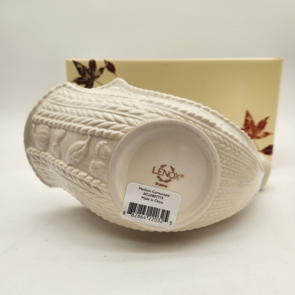 Lenox Fruits Of Life Cornucopia Ivory With 24K Gold Trim Thanksgiving Fall Decor - Picture 11 of 11